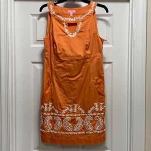 Lilly Pulitzer size 8 orange dress